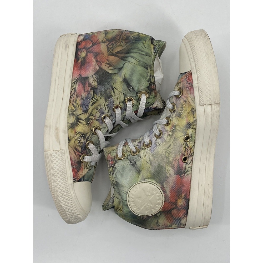 Converse Chuck Taylor All Star Lux Hi Floral W Sz 8 Hidden Heel Wedge‎ (547195C) - Picture 6 of 8